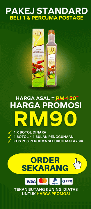 Dinara herbal health drink bottle for wellness and energy boost.