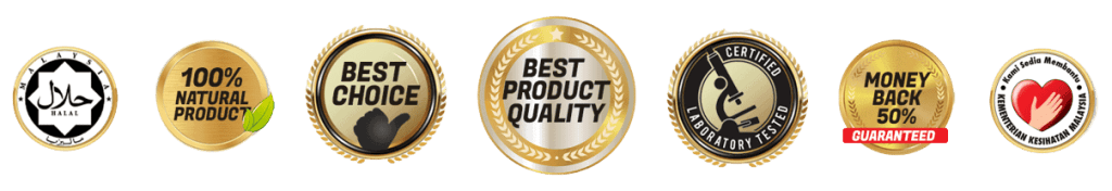 Dinarasli herbal supplement container with quality certification and natural ingredients.